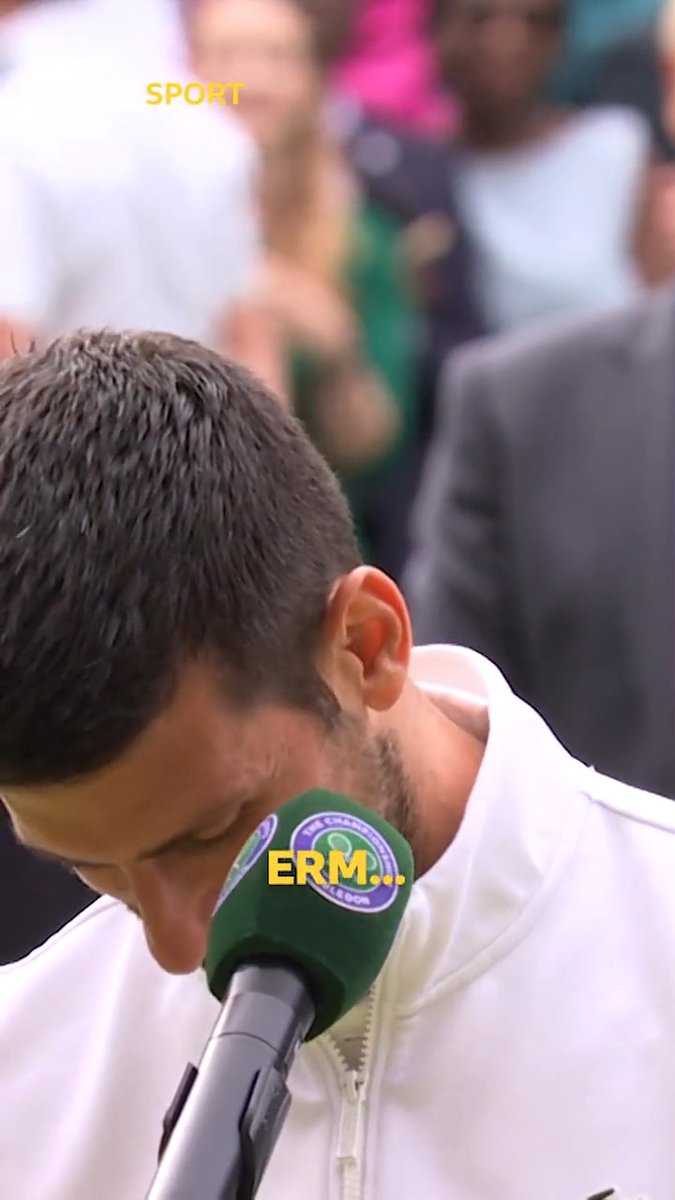 Novak Djokovic couldn't hold back the tears when he saw his son smiling back at him 🥹❤️ #Wimbledon