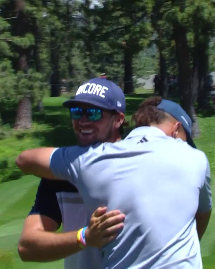 Josh Allen was just INCHES away from a hole-in-one at the American Century Championship! #BillsMafia