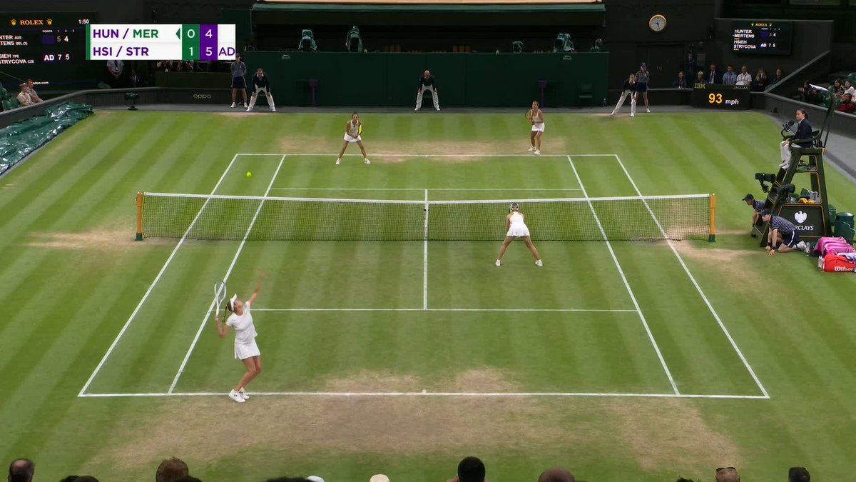 Experience comes out on top! 37-year-olds Su-Wei Hsieh and Barbora Strycova are the Ladies’ Doubles champions after coming past Storm Hunter and Elise Mertens in the final #Wimbledon
