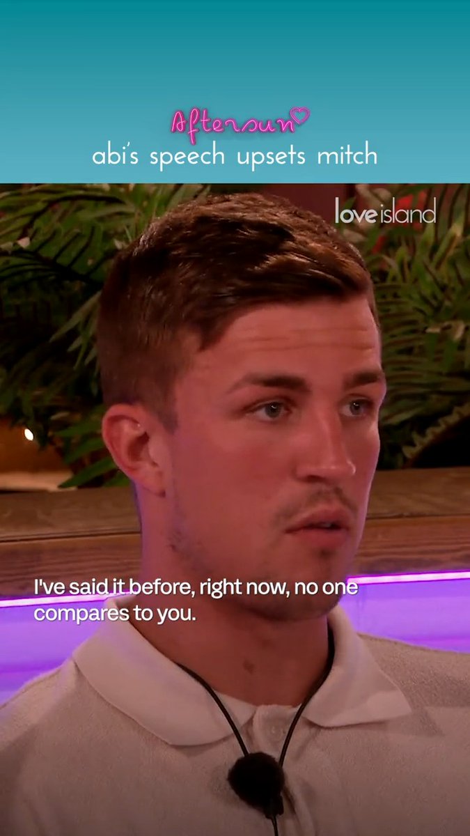 Exclusive clip from Monday's episode: Mitchel tries to win Abi back 👀 #LoveIsland