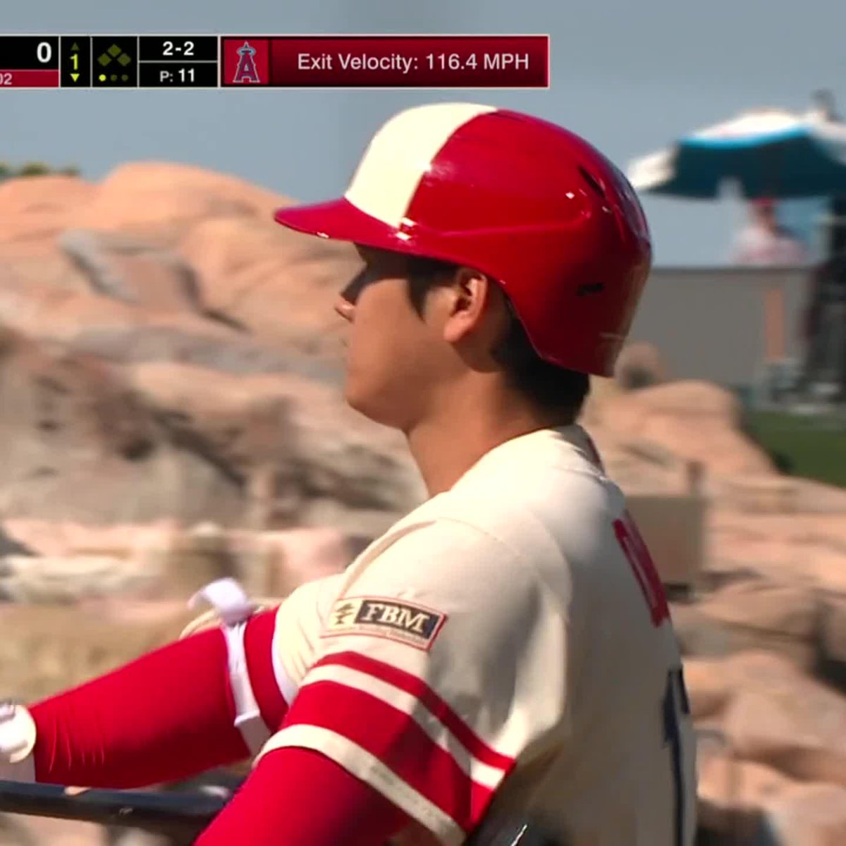 The sound of this foul ball off Ohtani's bat ๐ฎโ๐จ