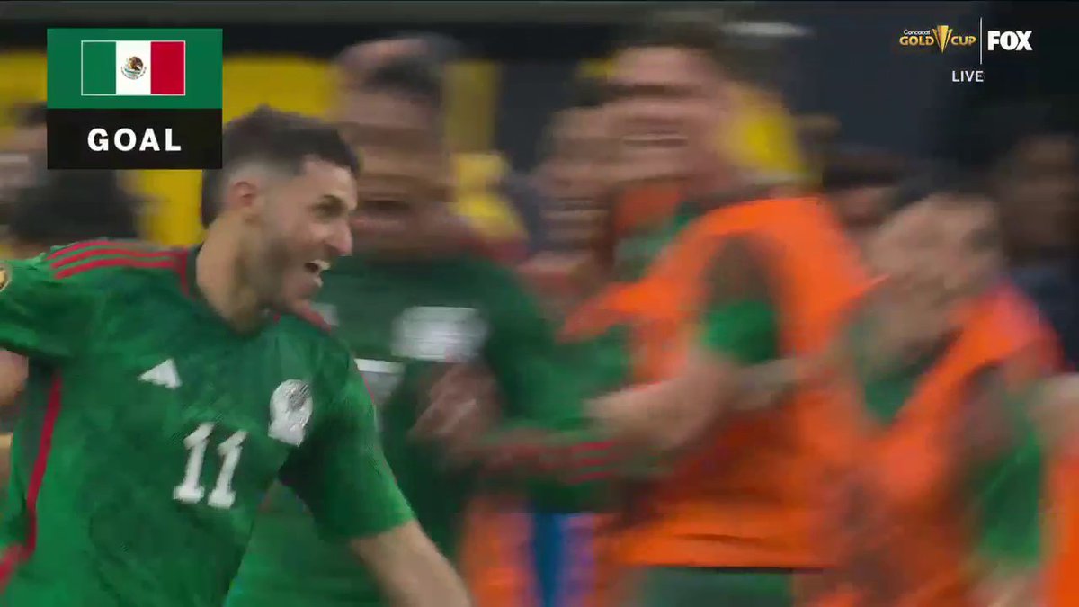 GIMรNEZ IN THE 88TH MINUTE TO GIVE MEXICO THE LEAD IN THE GOLD CUP FINAL!!!! ๐ฑ๐ฒ๐ฝ