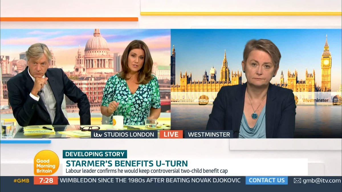'Why has he changed his mind?' Susanna Reid Sir Keir Starmer has confirmed he would keep the controversial two-child benefit cap despite saying he would scrap the policy in his leadership campaign.