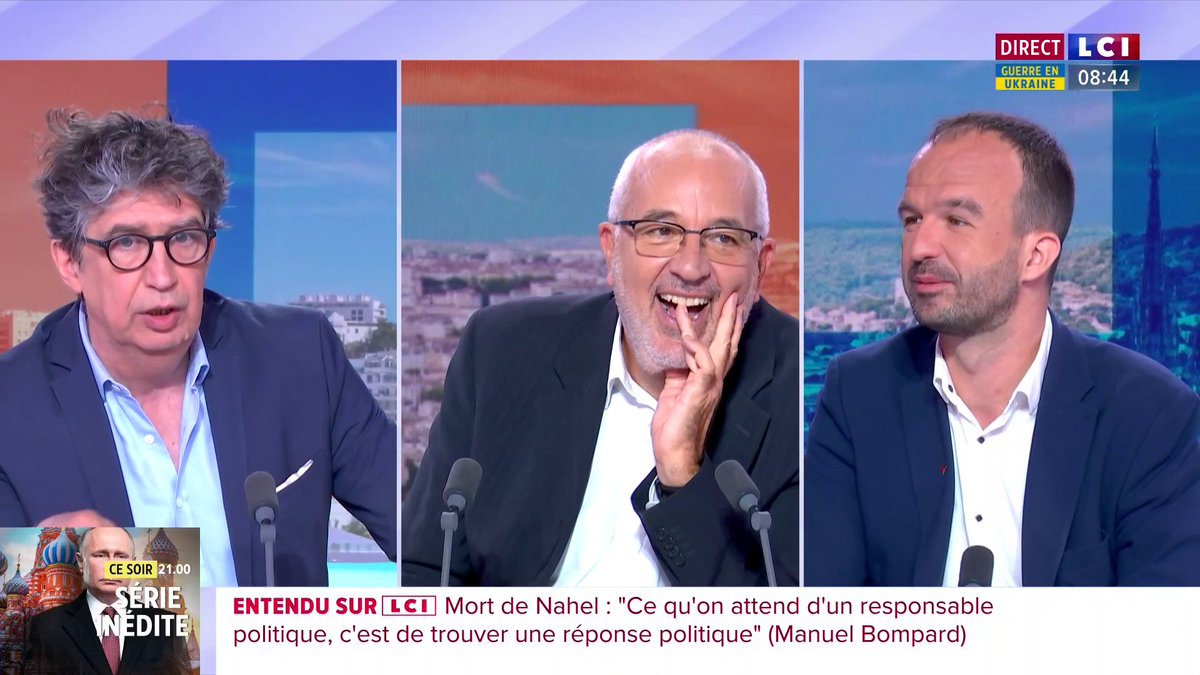 🔴🗣️ "Si l'élection présidentielle avait lieu demain, je pense qu'à ce stade, Jean-Luc Mélenchon (Jean-Luc Mélenchon) reste notre meilleur candidat" : Manuel Bompard à Bernard Poirette dans #LesMatinsLCI.