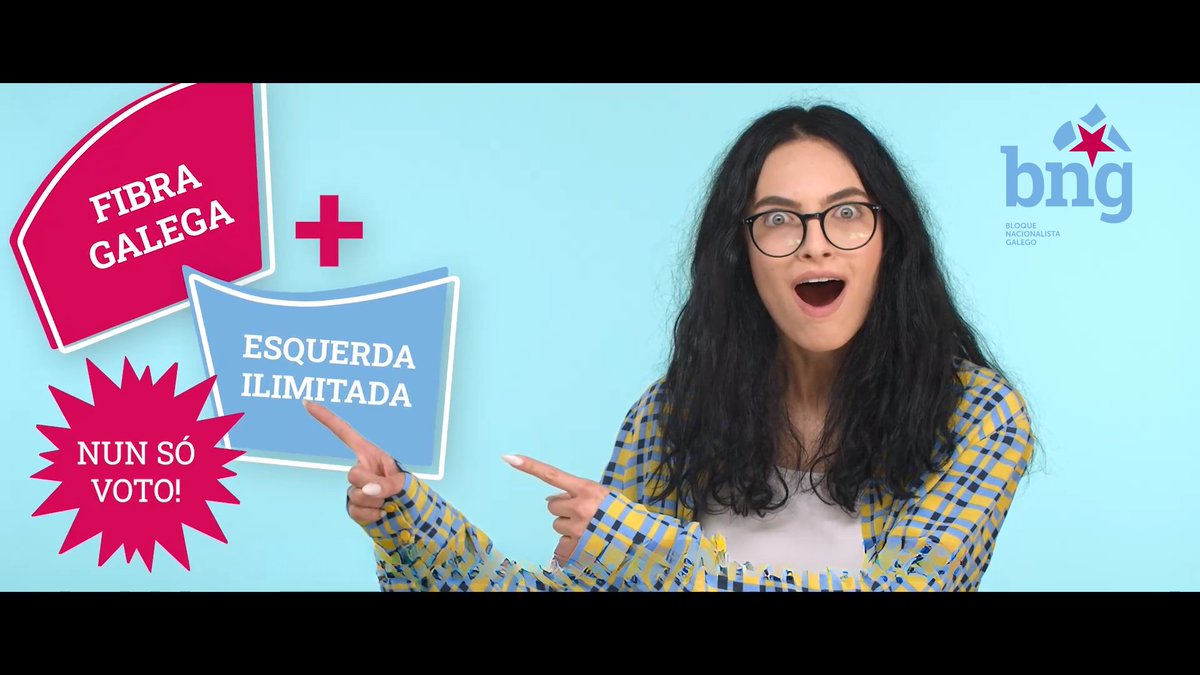 O combo definitivo é o do BNG: fibra galega + esquerda ilimitada nun só voto 🤩️. Este 23 de xullo non te deixes timar. Vota con sentidiño. vota BNG! #QueGalizaConte #ConMáisForza 💪️