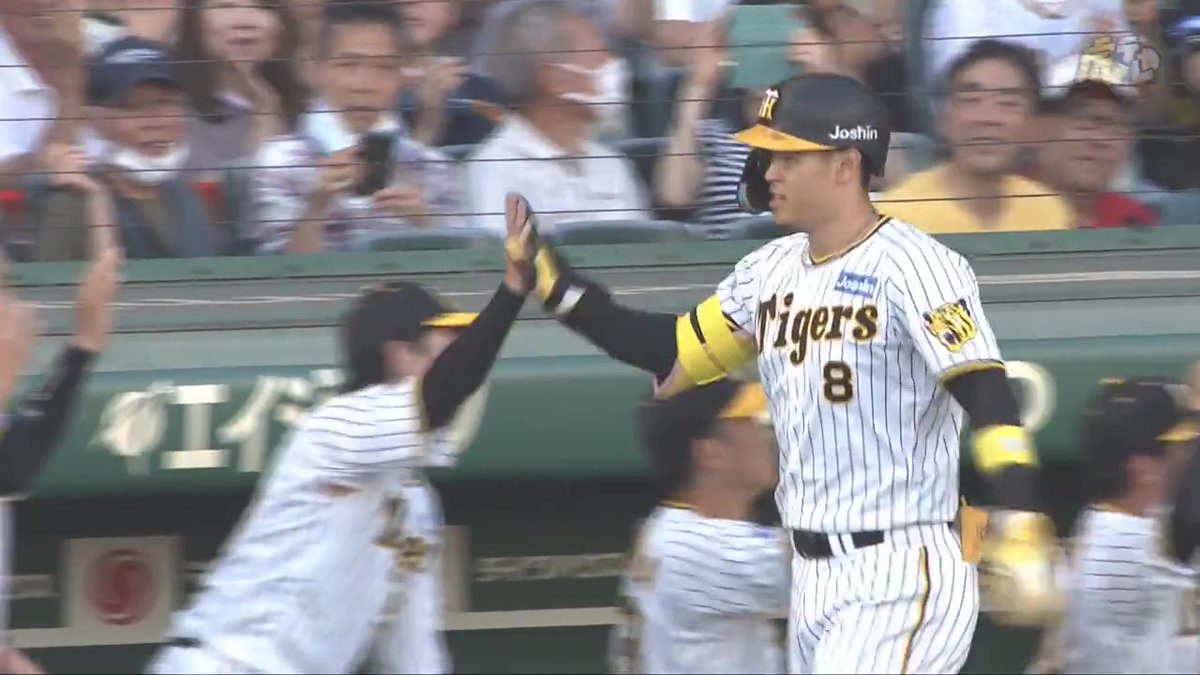 1回裏、佐藤輝選手が右中間第10号先制スリーランホームラン！目覚めの一発！#hanshin #虎テレ #阪神タイガース #ARE