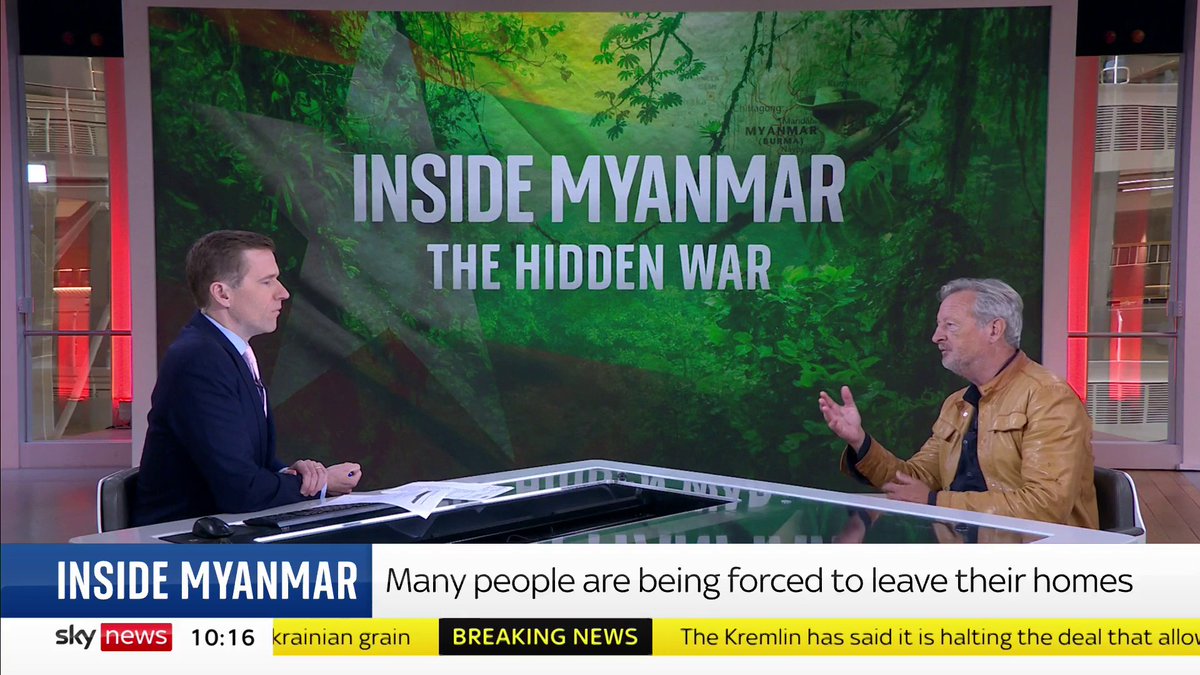 'I've don't think I've ever been on a trip where I knew we were in danger the entire time' Sky's Stuart Ramsay discusses the challenges of reporting on the brutal civil war in Myanmar, as well as the scale of the conflict Full story here: 📺 Sky 501
