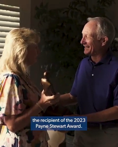 Not your average interview โฆ surprise! Gary Koch learns that he's been named the 2023 Payne Stewart Award recipient presented by Southern Company.