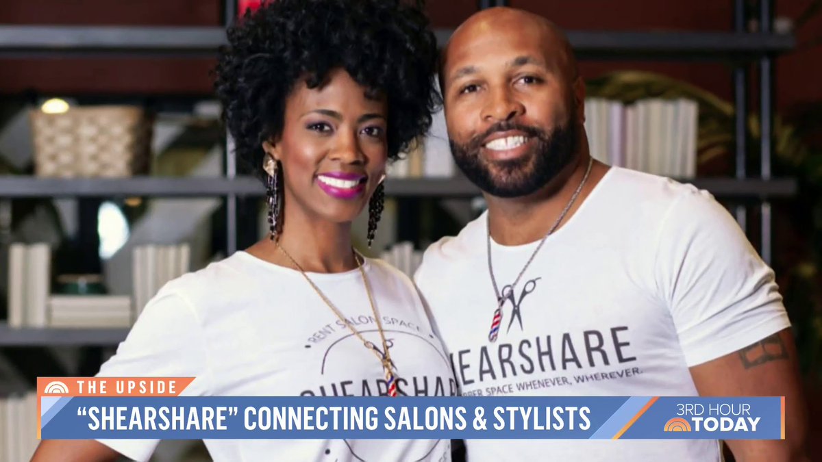 Husband and wife duo Tye Dr. Tye Caldwell and Courtney Caldwell Courtney ☠️ Proud @raiders mom, post-exit founder run their own hair care business but noticed a problem: empty chairs. They came up with the ShearShare, Inc. app that has been a game changer 💇
