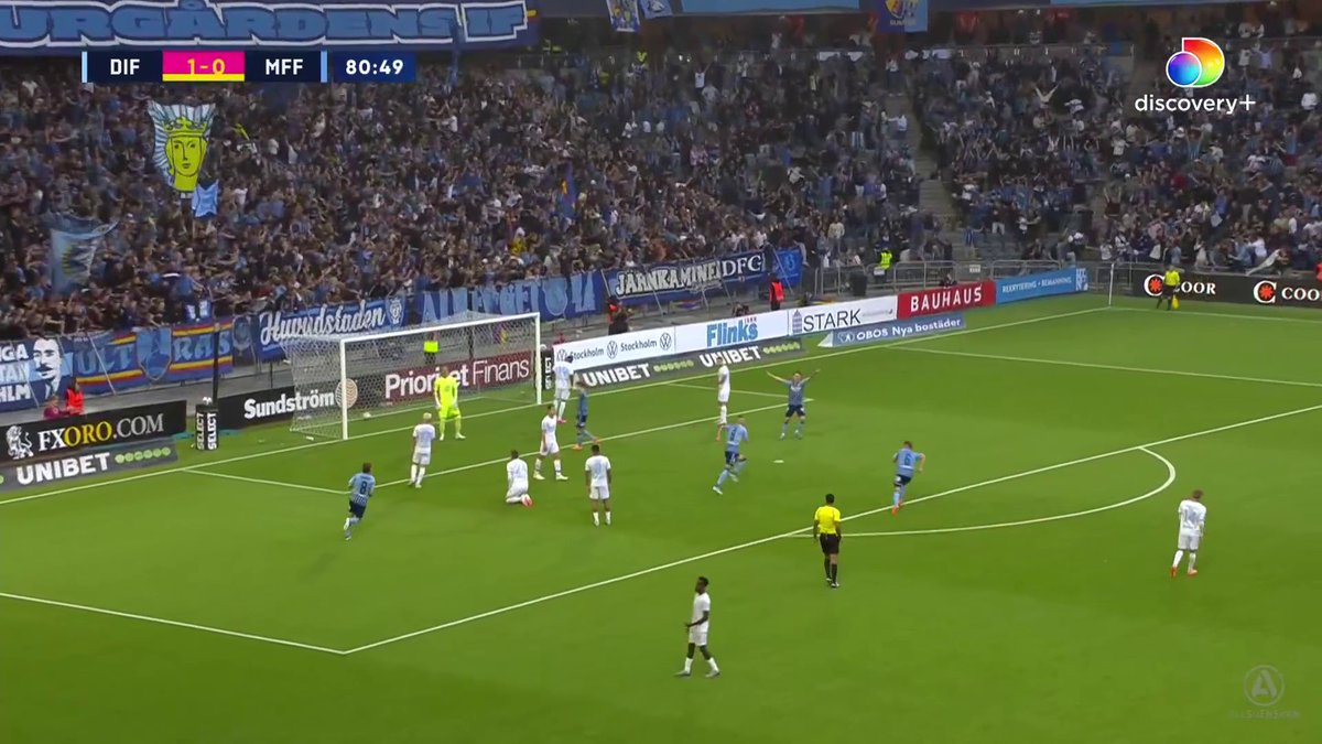 Haris Radetinac placerar in 2-0 för Djurgården mot Malmö FF! 🟡🔴🔵 Se matchen på
