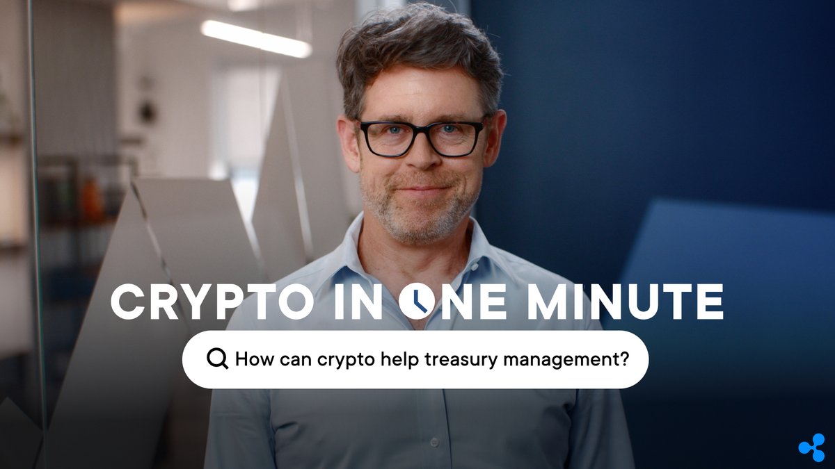 With instant settlement, 24/7/365 availability, and excellent transparency throughout the payment process, crypto can be a powerful tool for global businesses. In one minute, Ripple's Aaron Sears explains how crypto helps treasury management.