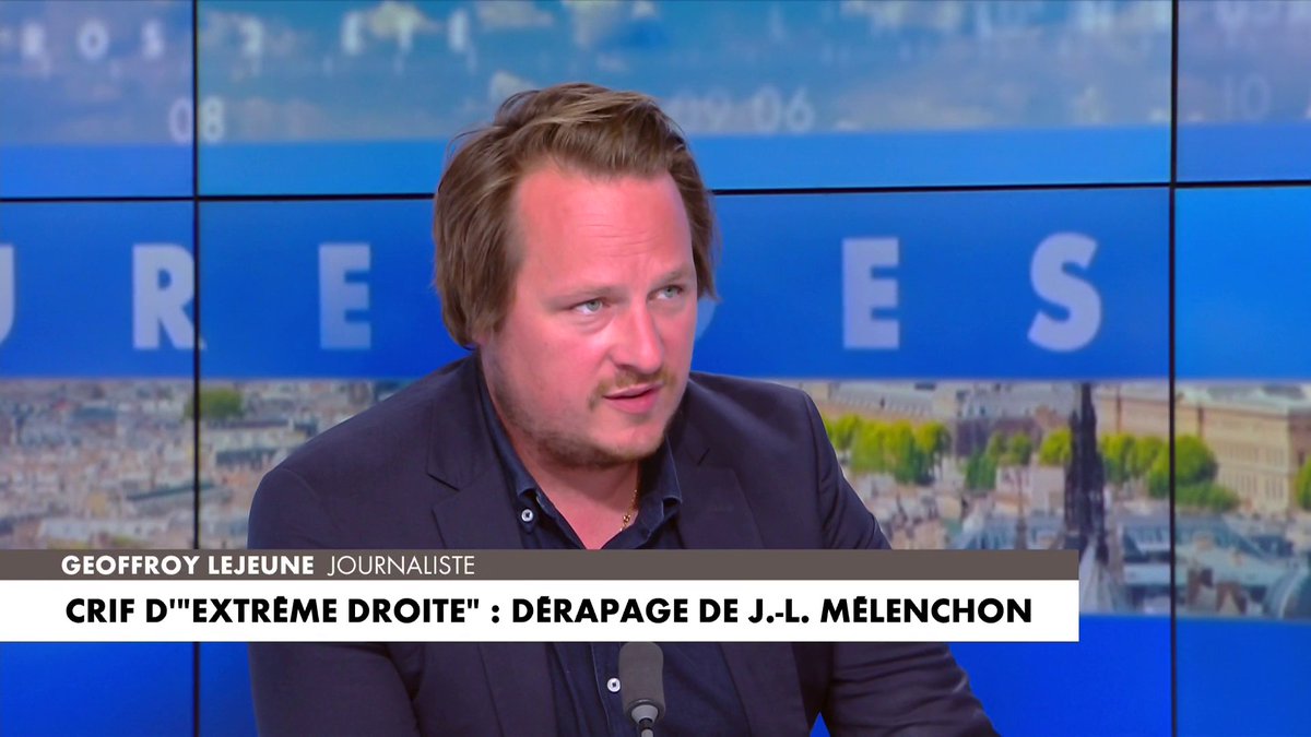 Geoffroy Lejeune : «Aujourd'hui, extrême droite dans le débat public, ça veut dire : «quelqu'un qui n'est pas d'accord avec Jean-Luc Mélenchon ou avec Pap Ndiaye»» dans #HDPros2