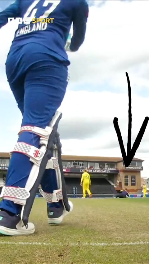 Well styled out by Anna Harris! 😅 #BBCCricket #Ashes