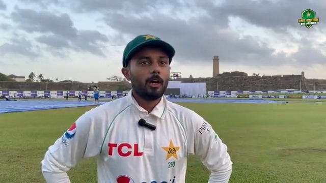 🎥 The passion behind his 💯💯 moment and expertly batting with the tail – hear from Saud Shakeel about his stunning double century ▶️ #SLvPAK