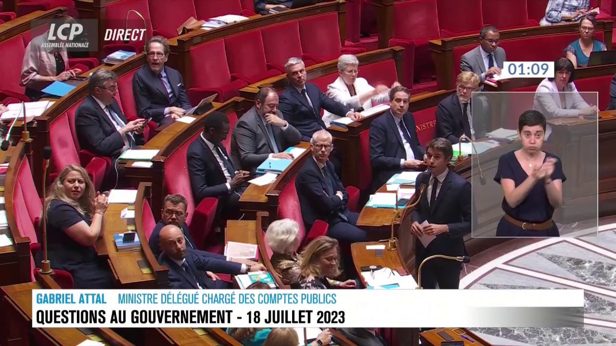 WoW Le pauvre Quatennens a du être sonné. Merci Gabriel Attal