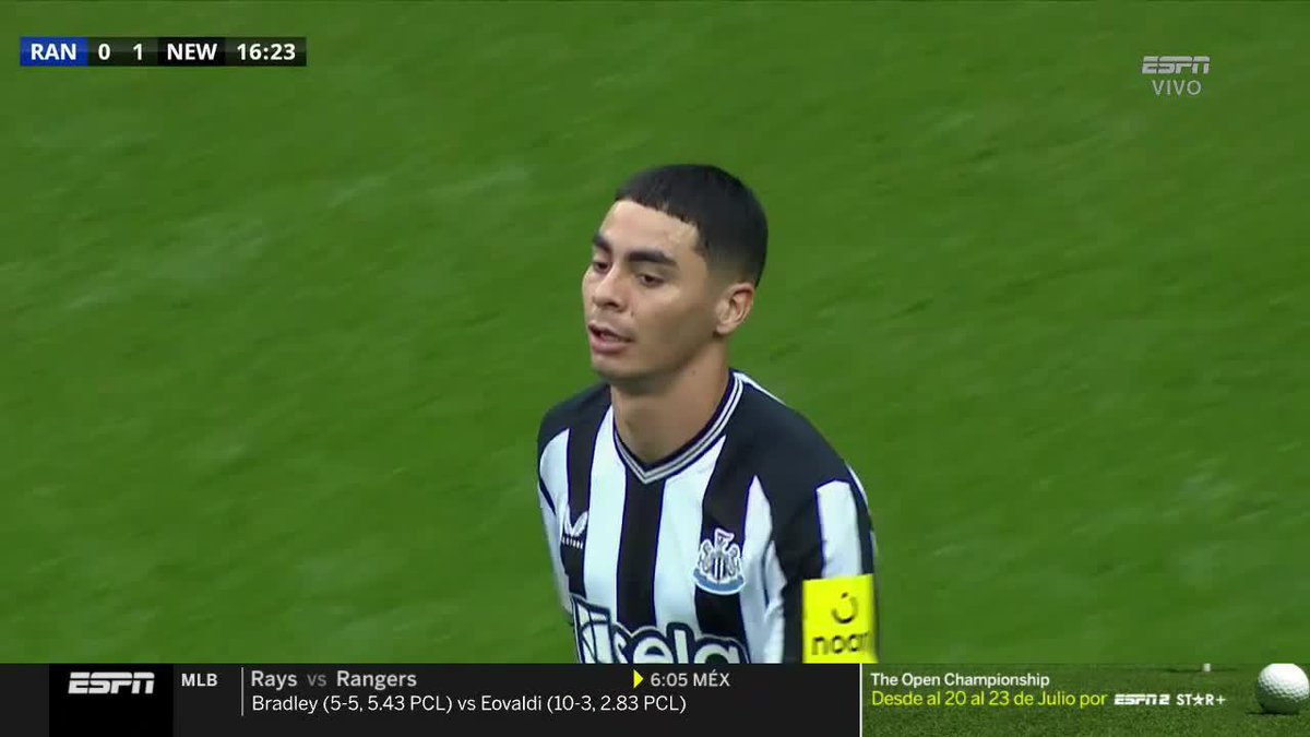 Arrancó tranqui... 👏🏻🇵🇾 En su primer amistoso de pretemporada, Miguel Almirón acaba de hacer este gol.