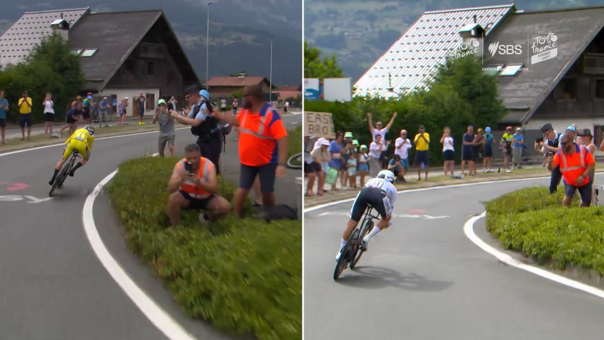 Where Vingegaard took time on Pogacar during Stage 16 of the Tour de France! Simon Gerrans and Dr Bridie O’Donnell break down the Dane's cornering aggression! #sbstdf #TDF2023 #couchpeloton