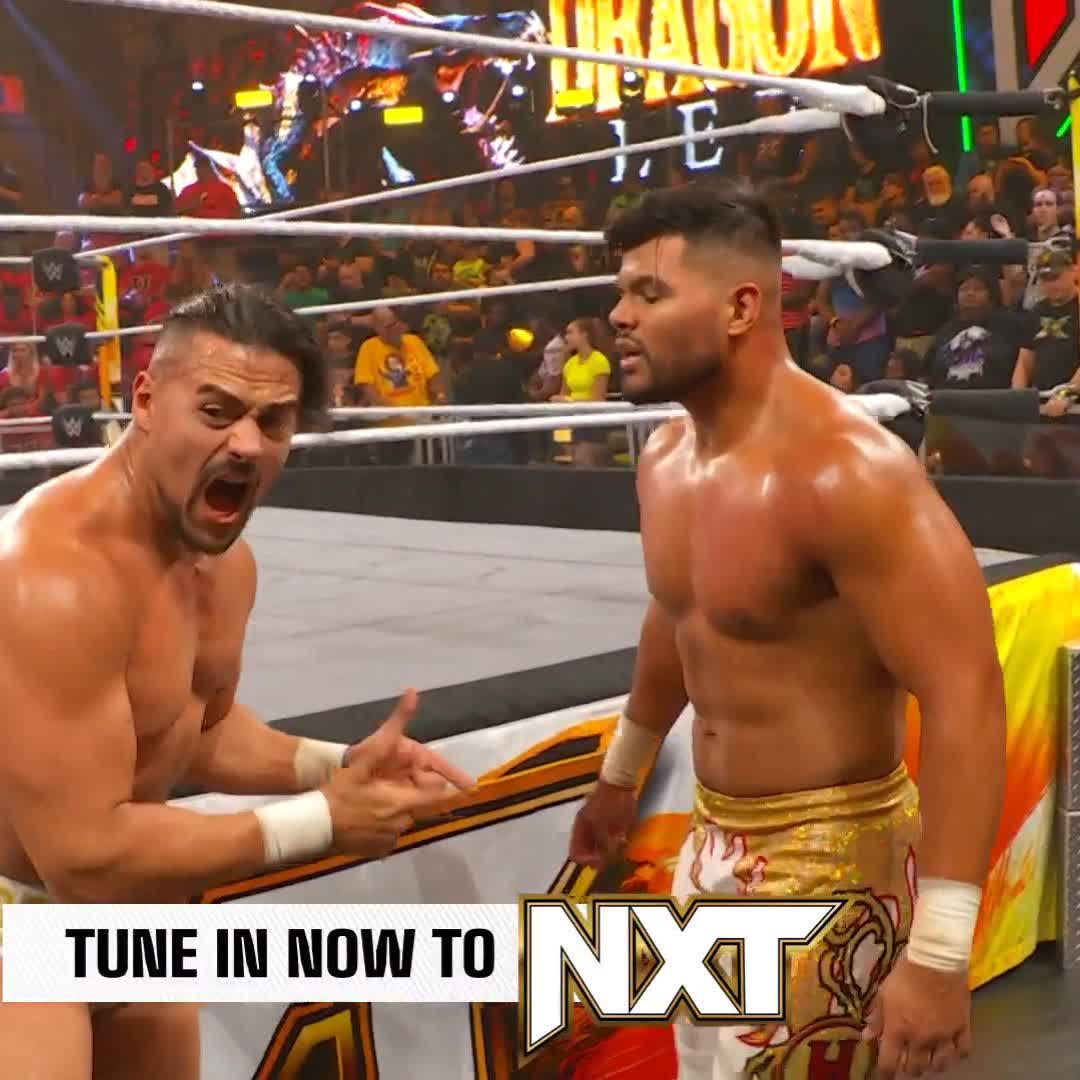 "It was your fault!" Might be some trouble in paradise for Angel Garza and Humberto Carrillo 😬 #WWENXT