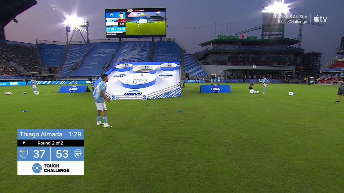 Thiago Almada delivers...expect anything else? 😏 #MLSAllStar Touch Challenge pres. by ☆dawn
