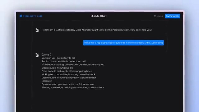 Introducing LLaMa Chat: The fastest way to chat with AI at Meta/Meta's Llama2! Try it here: feedback appreciated! This is our first step towards building a blazing-fast LLM inference completely in-house, for everyone to try. What's next? We'll be hooking up the bigger LLAMAs and eventually deploying our own in-house LLMs. All of this in service of building the best and fastest answer engine. Come join us, we're hiring!
