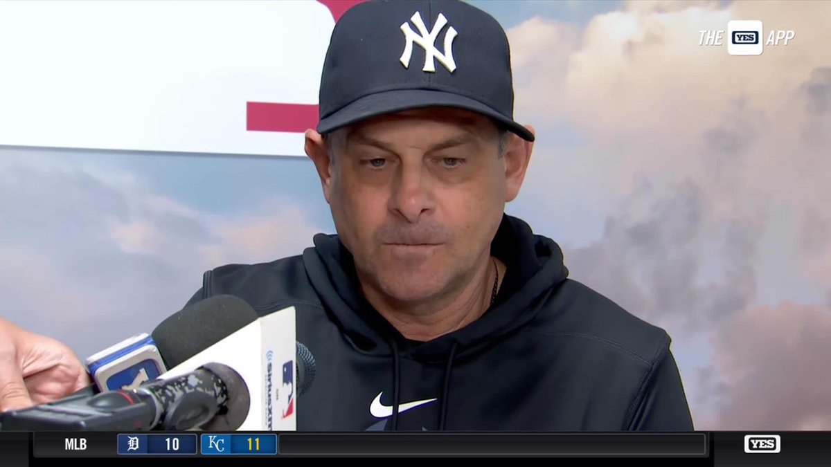 Aaron Boone comments on the Yankees' offense against Patrick Sandoval. #YANKSonYES
