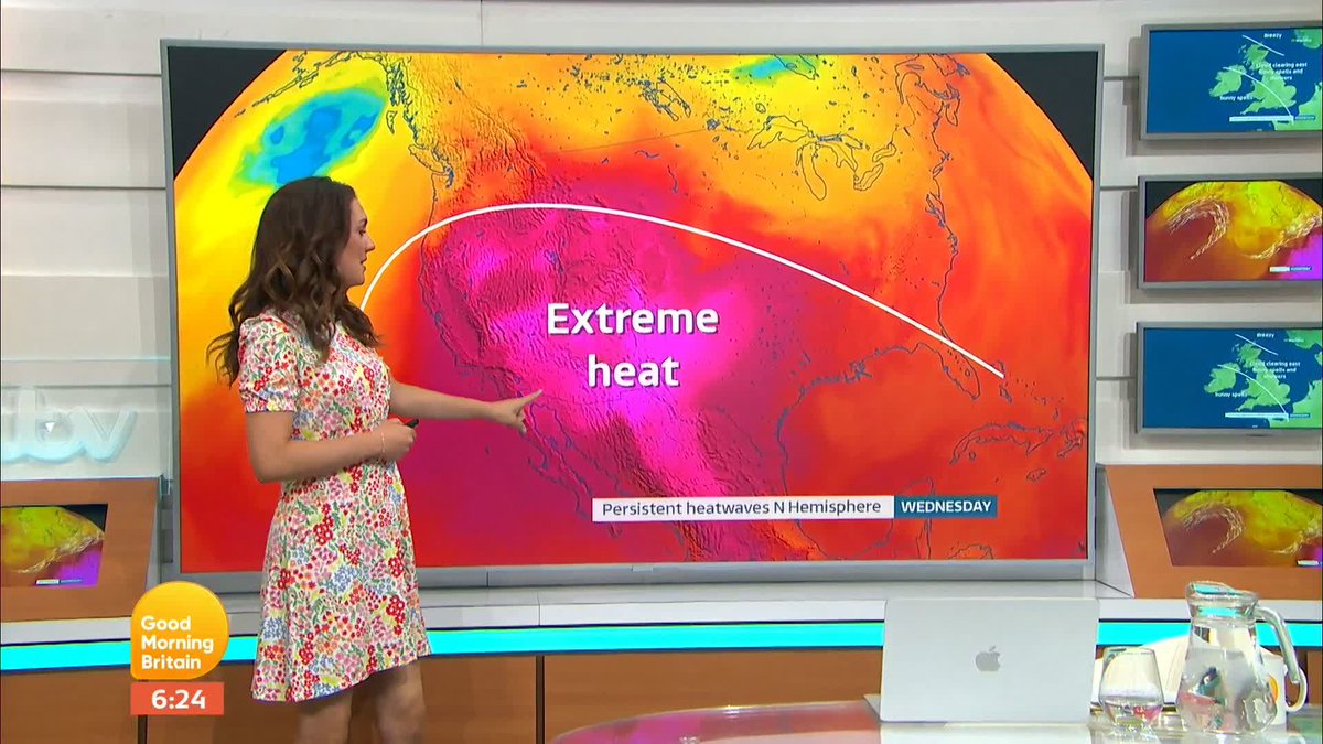 Phoenix in Arizona have just broken a record. They have had 19 consecutive days where they have had temperatures above 43C (110F) and has become the first city in the world to become uninhabitable unless you have air conditioning. 🥵 Laura Tobin. explains the world's heat!