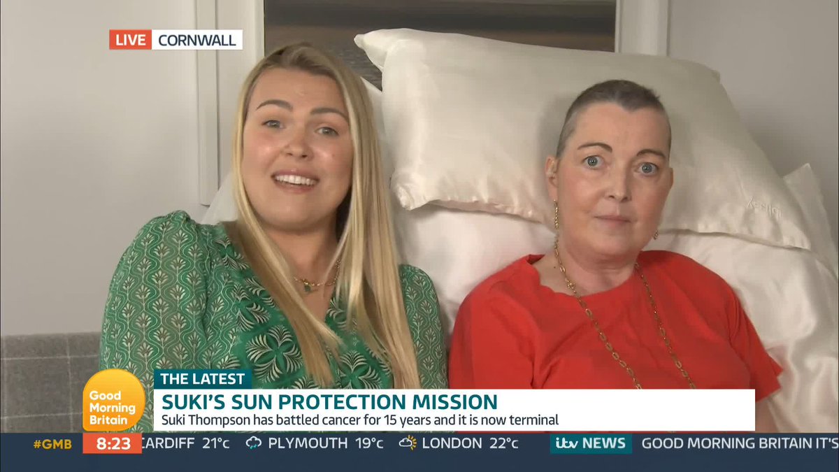 '87% of melanoma is caused by sunlight, therefore 87% is preventable' Entrepreneur and fundraiser Suki Thompson has battled cancer for 15 years and urges people to wear SPF every day