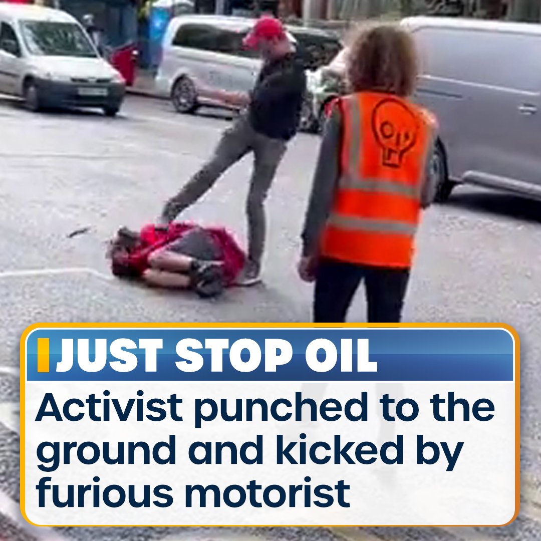 Just Stop Oil activist Daniel has been punched and kicked by this furious motorist. Give us your non-violent ideas for keeping traffic moving.