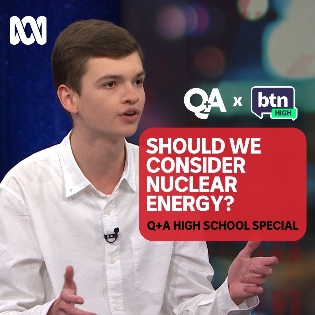Should nuclear power be on the table as a potential energy source? Founder of Nuclear for Australia Will Shackel and our panel discuss the pros and cons. #QandA #BTNHigh