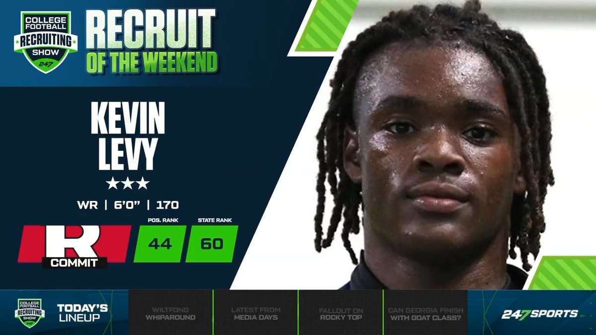 "Some serious speed, and that's what you go to Florida to get." Blair Angulo breaks down what Rutgers is getting in 3⭐️ ATH Kevin Levy, our latest recruit of the weekend 🏈 WATCH📺: