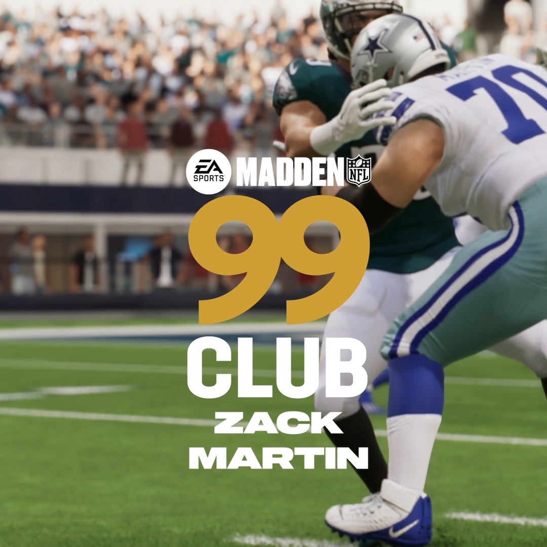 1️⃣st Guard since '03 😯 #Madden24 Welcome to the #99Club Zack Martin 👏