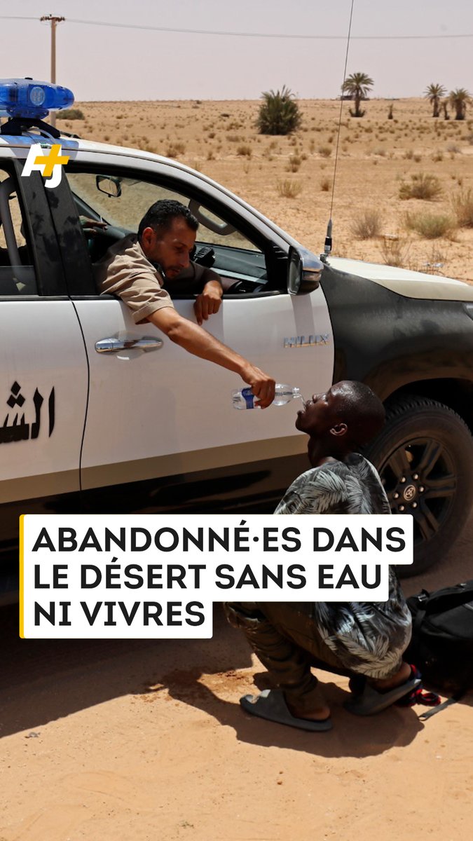 Des gardes-frontières libyens donnant de petites quantités d’eau à des exilé·es : ces images choquantes font suite à l’expulsion de centaines de Subsaharien·nes par les autorités tunisiennes. Journaliste 🎤 : Sarah Lapied
