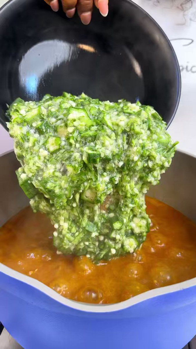 Not everytime plain Nigerian Okro, Sometimes mix these two soups together &amp; the result will shock you very easy &amp; delicious!