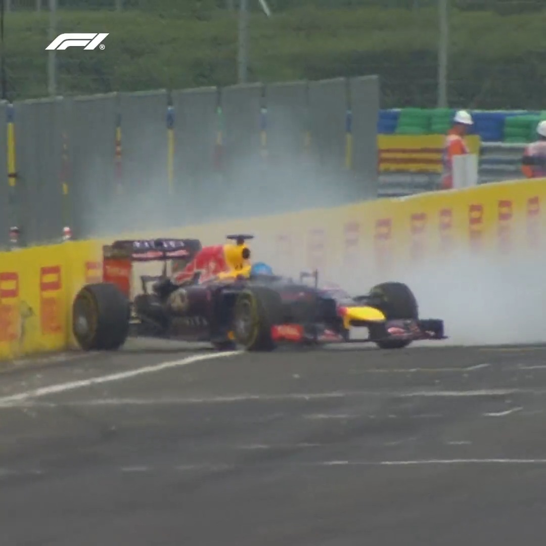How did Seb stay out of the barriers?! 😅 #HungarianGP #F1