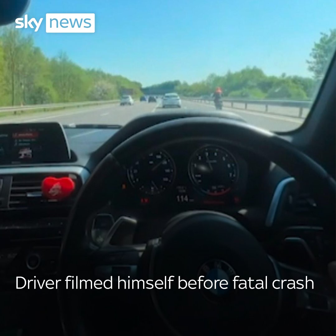 Driver who filmed himself speeding before fatal crash with pregnant mother-of-two is jailed See more 👇