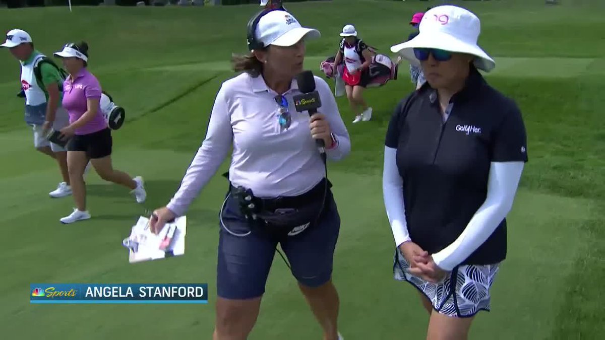 "I'm playing golf again. And even if it's my last time, I get to go out on my own terms." Jane Park catches up with Angela Stanford during her round 👇