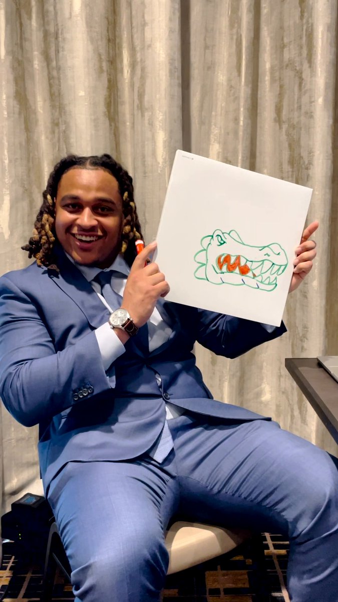 A masterpiece 🐊🎨 Kingsley Eguakun | Florida Gators Football