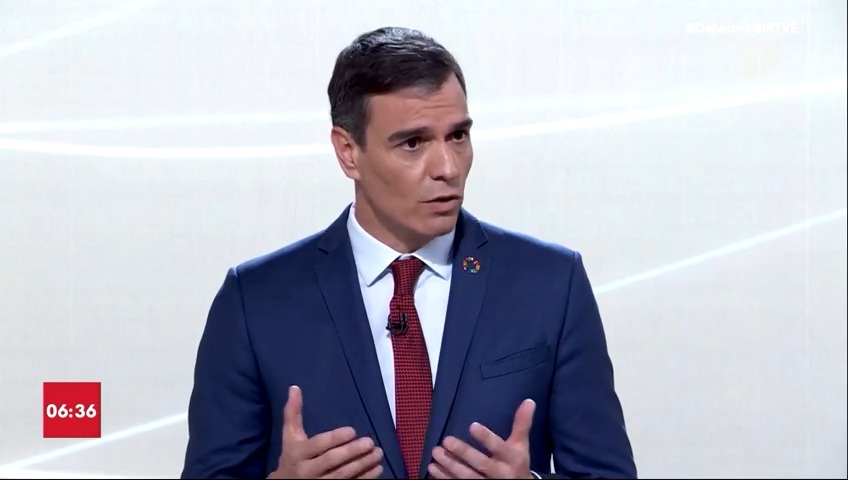 ¿Dónde está Feijóo hoy? ❌ No está en este debate porque le da vergüenza aparecer junto a Abascal. Pedro Sánchez #Adelante #EspañaAvanza #DebateFinalRTVE #GanaPedro