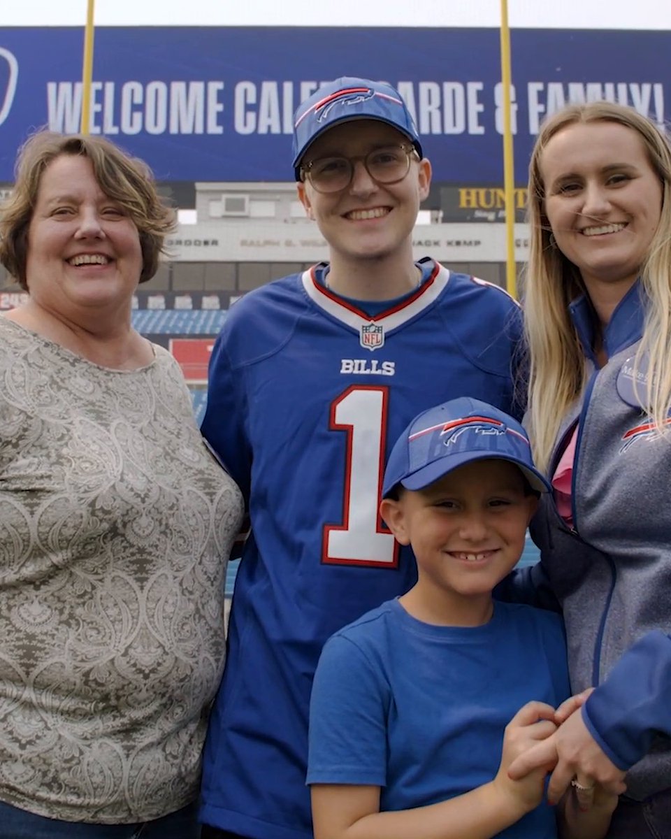 "They're all about persevering and keeping a good attitude, and that's what I'm about." Caleb Foarde, who has been diagnosed with cancer multiple times, had a wish to spend a day with the Buffalo Bills. A wish that the team turned into reality 🙌 Make-A-Wish America