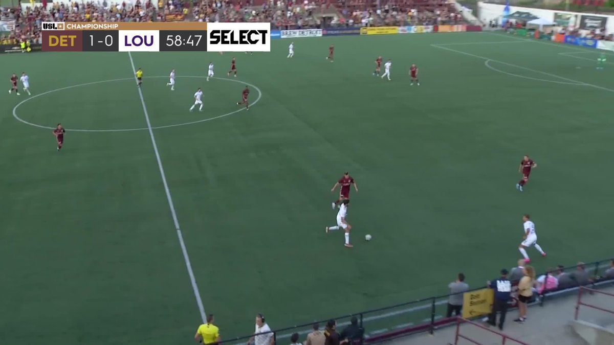 How about that work rate from Rhys Williams?! 💪 Detroit City FC doubles its lead! #LOUvDET