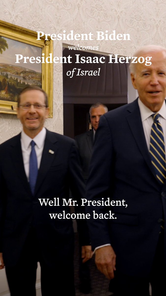 Yesterday, I met with President Herzog of Israel to celebrate Israel’s 75th anniversary and discuss key issues of mutual concern. President Herzog, I look forward to strengthening our partnership as we work to address our shared global challenges.