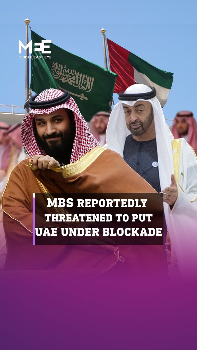 Mohammed bin Salman told Saudi journalists that the UAE had “stabbed us in the back,” and warned, “they will see what I can do." This rift reflects a broader competition for geopolitical and economic influence in the Middle East and global oil markets