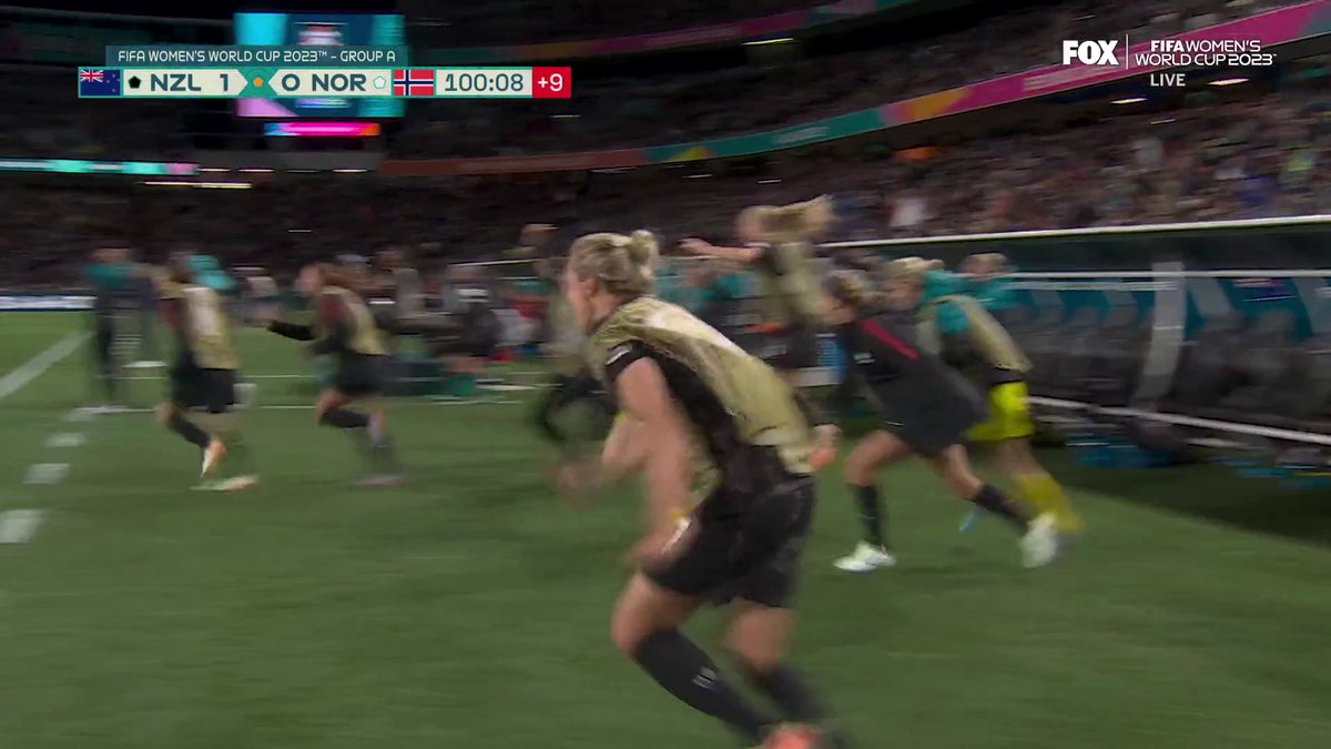 CO-HOSTS NEW ZEALAND WIN WORLD CUP OPENER IN 1-0 UPSET OF NORWAY 🇳🇿 Have a night, or a morning, or whatever the hell time it is Kiwis. Magic performance by your Football Ferns. ❤️