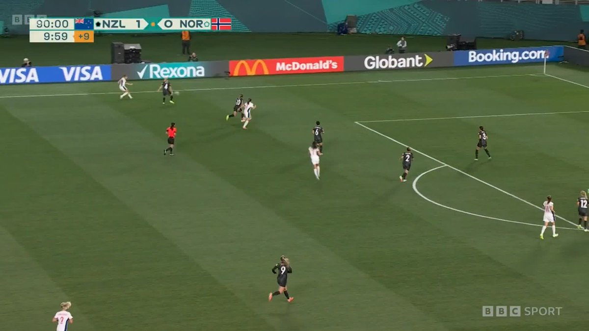 Look at those scenes at full-time! 🤩 It's a historic moment for the Football Ferns 🇳🇿✨ #FIFAWWC #BBCWorldCup