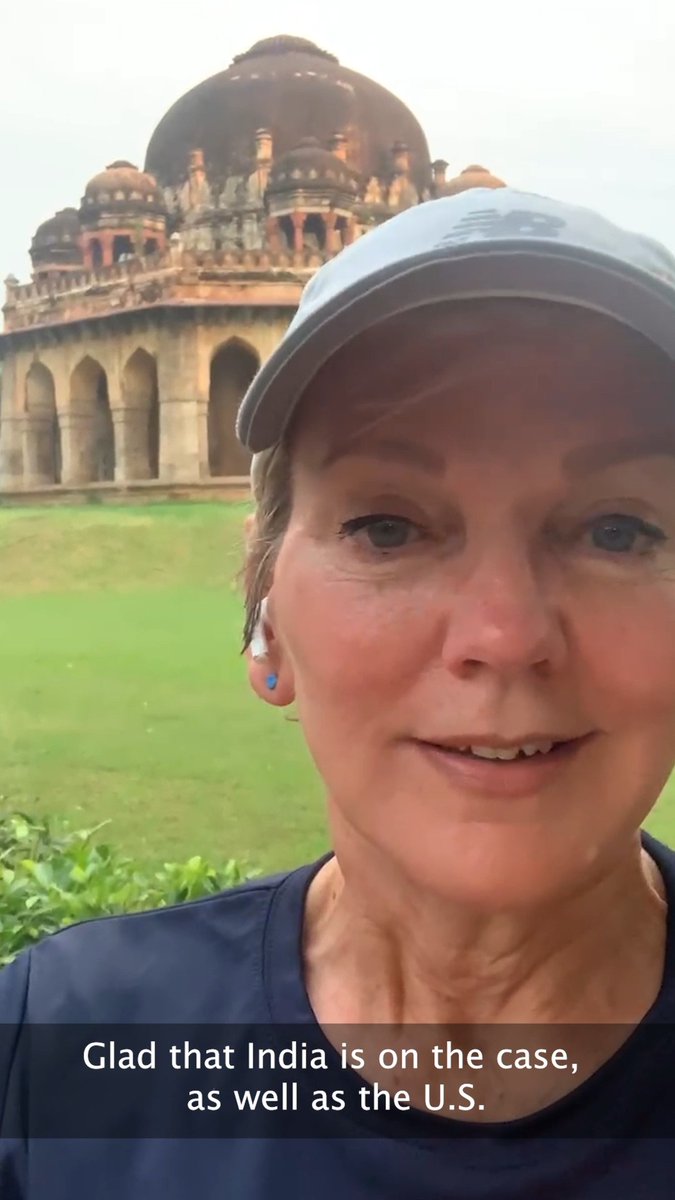 Took a quick run this morning to take in the beauty of Delhi. I couldn't help but to get excited about all the work we're doing together as our U.S.-India Strategic Clean Energy Partnership addresses climate change. 🇺🇸🇮🇳
