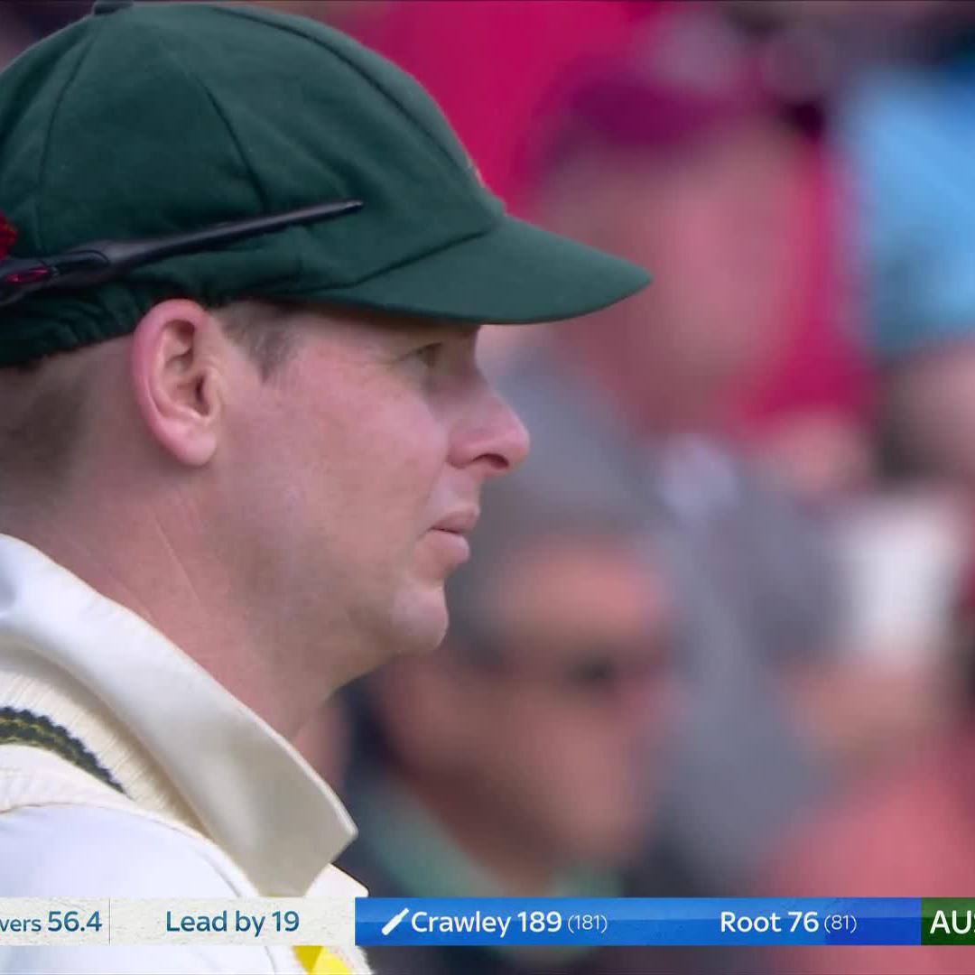 A devastating innings comes to an end... What an incredible knock from Zak Crawley 👏 #EnglandCricket | #Ashes