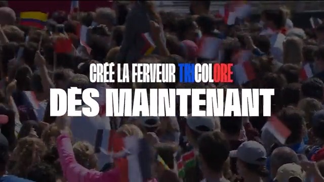 Dès maintenant et jusqu'en 2024, viens soutenir nos Bleus 🇫🇷 Sois au plus proche de l'Equipe de France en rejoignant #AllezLesBleus 🤝