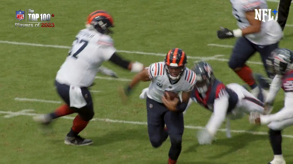 "He's probably the best running quarterback I've seen." -Nick Bosa The respect around the league for Justin Fields is real. #NFLTop100: First 10 names revealed 7/24 on NFL+