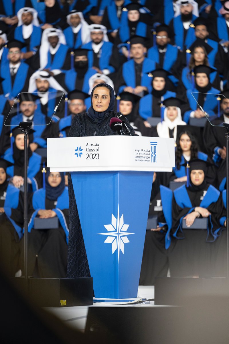 جانب من كلمة حفل تخريج دفعة 2023 لجامعة الدوحة للعلوم والتكنولوجيا لمشاهدة الفيديو كاملاً