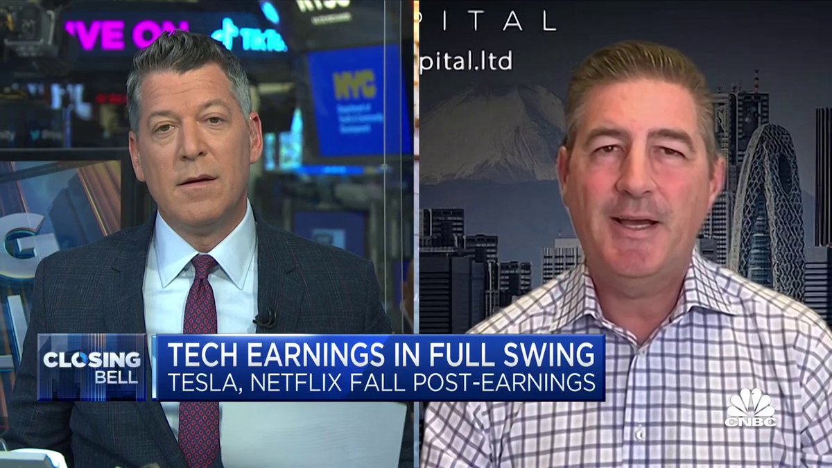 #Tesla and #Netflix shares sinking today post-earnings. Here's why Eric Jackson is still bullish on both names and the techs sector overall: